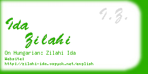 ida zilahi business card